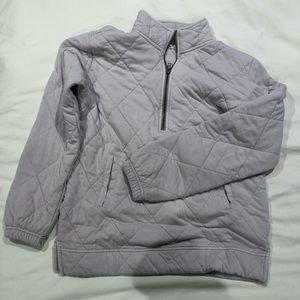 Light purple quilted quarter zip